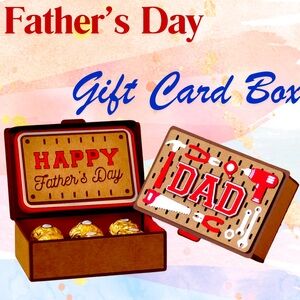 Father’s Day Gift Card  and Chocolate holder
